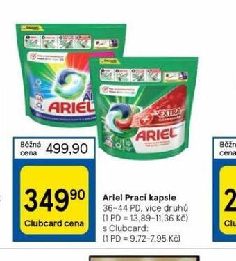 Tesco Ariel prací kapsle nabídka