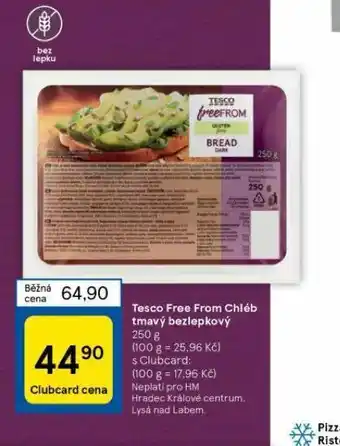 Tesco Tesco free from tmavý chléb bezlepkový nabídka