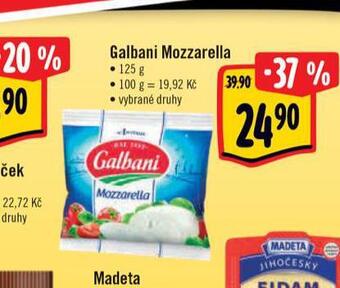 Albert Galbani mozzarella sýr nabídka