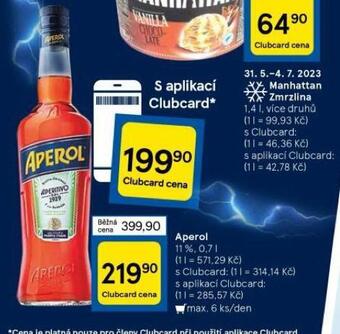 Tesco Aperol nabídka