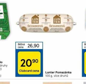 Tesco Lunter pomazánka nabídka
