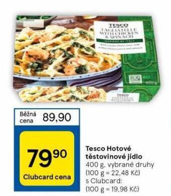 Tesco Tesco hotové těstovinové jídlo nabídka