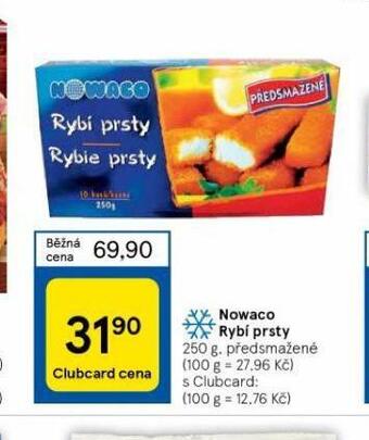 Tesco Nowaco rybí prsty nabídka