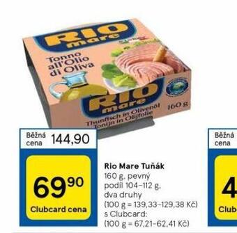 Tesco Rio mare tuňák nabídka