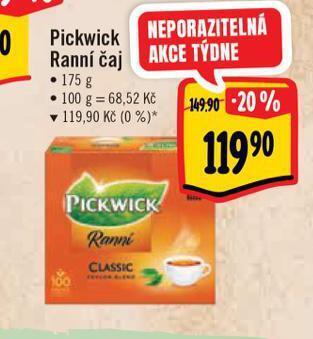 Albert Pickwick čaj nabídka