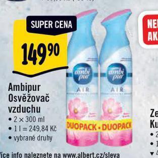 Albert Ambipur osvěžovač vzduchu nabídka