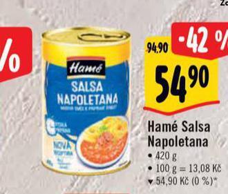 Albert Hamé salsa napoletana nabídka