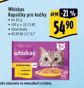 Albert Whiskas kapsičky pro kočky nabídka