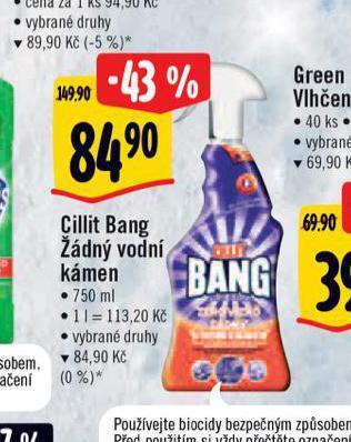Albert Cillit bang na vodní kámen nabídka