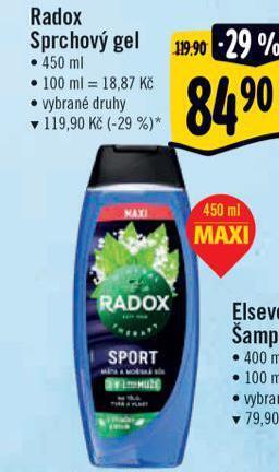 Albert Radox sprchový gel nabídka