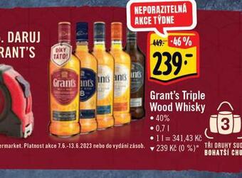 Albert Grant's triple wood whisky nabídka