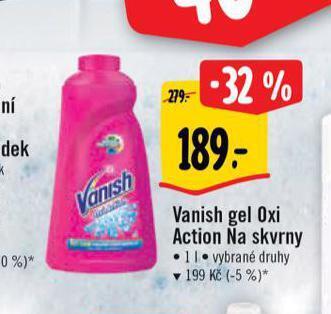Albert Vanish oxi action na skvrny nabídka