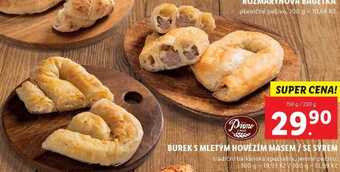Lidl Burek s mletým hovězím masem/se sýrem, 150 g/220 g nabídka