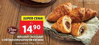 Lidl Máslový croissant s oříškovonugátovým krémem, 85 g nabídka