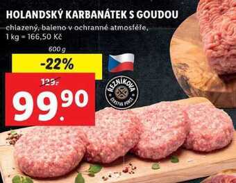 Lidl Holandský karbanátek s goudou, 600 g nabídka