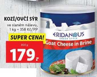 Lidl Kozí/ovčí sýr, 800 g nabídka