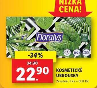 Lidl Kosmetické ubrousky, 200 ks nabídka