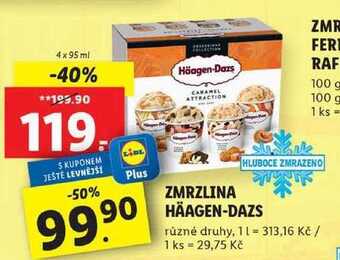 Lidl Zmrzlina häagen-dazs, 4x 95 ml nabídka