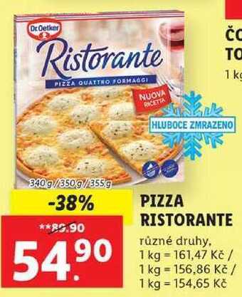 Lidl Pizza ristorante, 340 g/350 g/355 g nabídka
