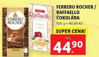 Lidl Ferrero rocher/raffaello čokoláda, 90 g nabídka