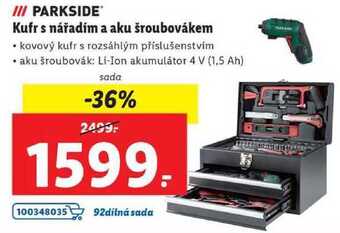 Lidl Kufr s nářadím a aku šroubovákem nabídka