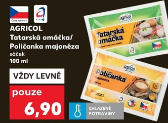 Kaufland AGRICOL Tatarská omáčka/ Poličanka majonéza nabídka