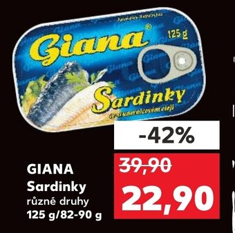 Kaufland GIANA Sardinky nabídka