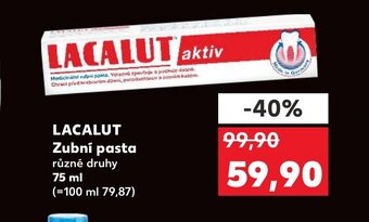 Kaufland LACALUT Zubní pasta nabídka