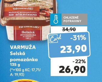 Kaufland VARMUŽA Selská pomazánka nabídka