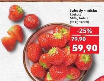 Kaufland Jahody - miska nabídka