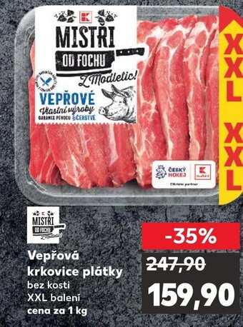 Kaufland Vepřová krkovice plátky nabídka
