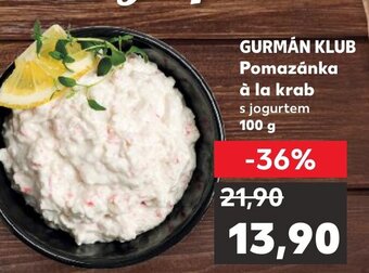 Kaufland GURMÁN KLUB Pomazánka à la krab nabídka