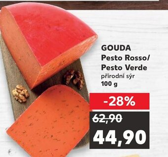 Kaufland GOUDA Pesto Rosso/ Pesto Verde nabídka