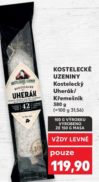 Kaufland KOSTELECKÉ UZENINY Kostelecký Uherák/ Křemešník 380 g nabídka