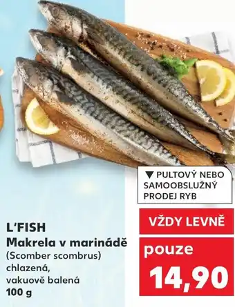Kaufland L'FISH Makrela v marinádě nabídka