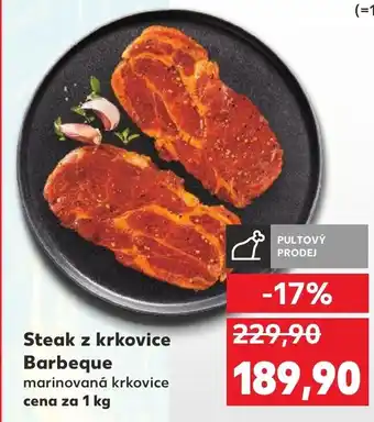 Kaufland Steak z krkovice Barbeque nabídka