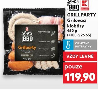 Kaufland GRILLPARTY Grilovací klobásy nabídka