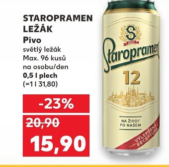 Kaufland STAROPRAMEN LEŽÁK Pivo nabídka