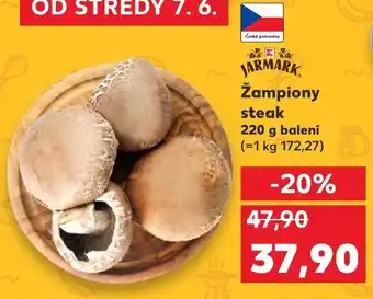Kaufland ~JARMARK Žampiony steak 220 g balení nabídka