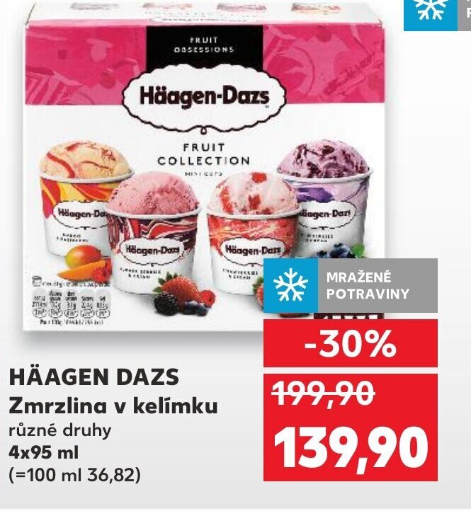 HÄAGEN DAZS Zmrzlina v kelímku nabídky v Kaufland