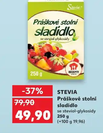 Kaufland STEVIA Práškové stolni sladidlo nabídka