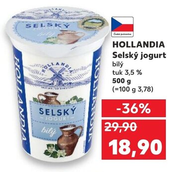 Kaufland HOLLANDIA Selský jogurt nabídka
