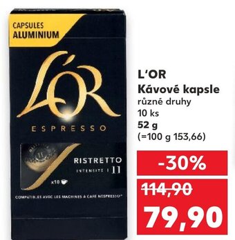 Kaufland L'OR Kávové kapsle nabídka