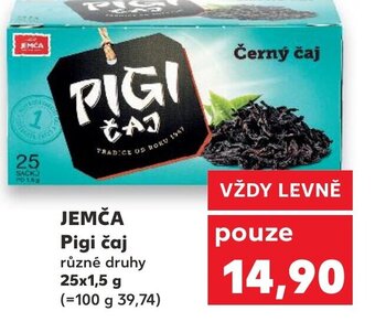 Kaufland JEMČA Pigi čaj nabídka