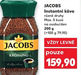 Kaufland JACOBS Instantní káva nabídka