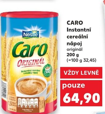 Kaufland CARO Instantní cereální nápoj nabídka