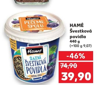 Kaufland HAMÉ Švestková povidla nabídka