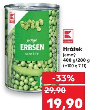 Kaufland Hrášek nabídka