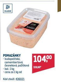 Makro Pomazánky nabídka