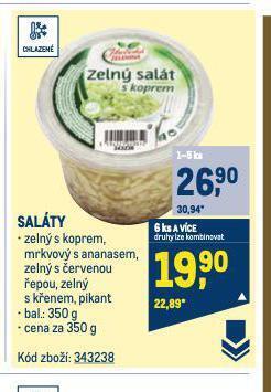 Makro Saláty nabídka
